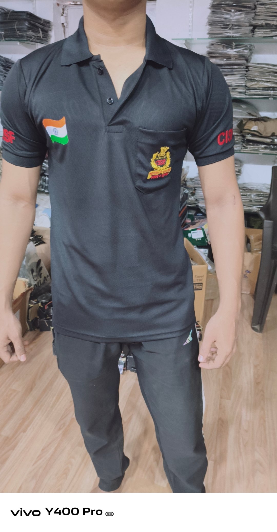 CISF BLACK T SHIRT 